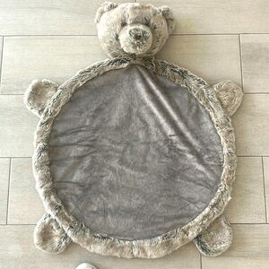 Plush Bear-Shaped Play Mat